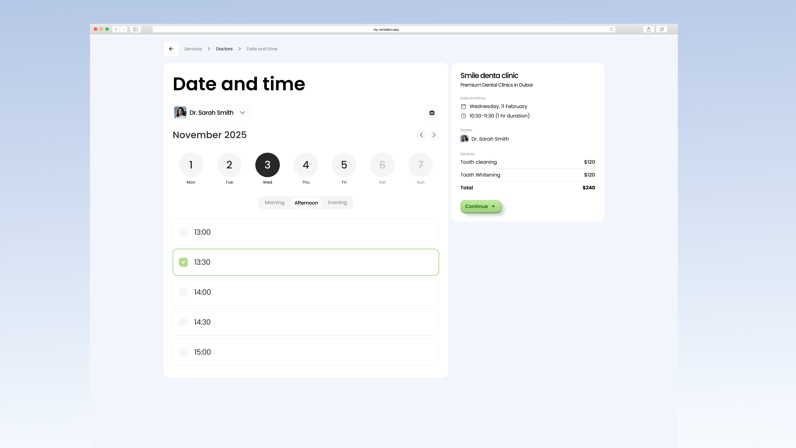 Step 4 · Date & time